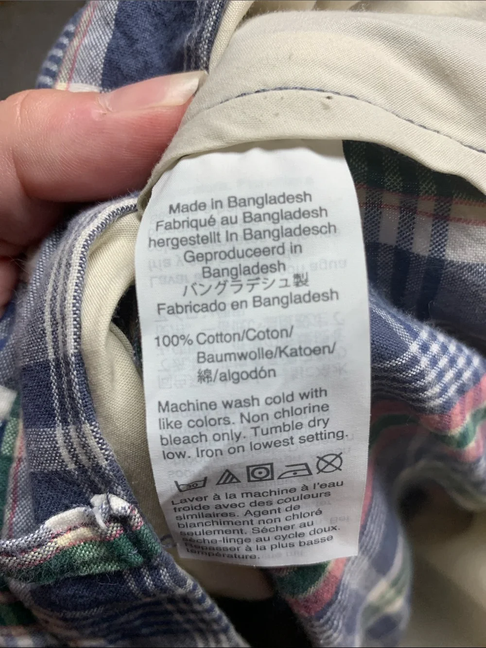 J Crew 7” Plaid 100% Cotton Shorts Preppy Size 38